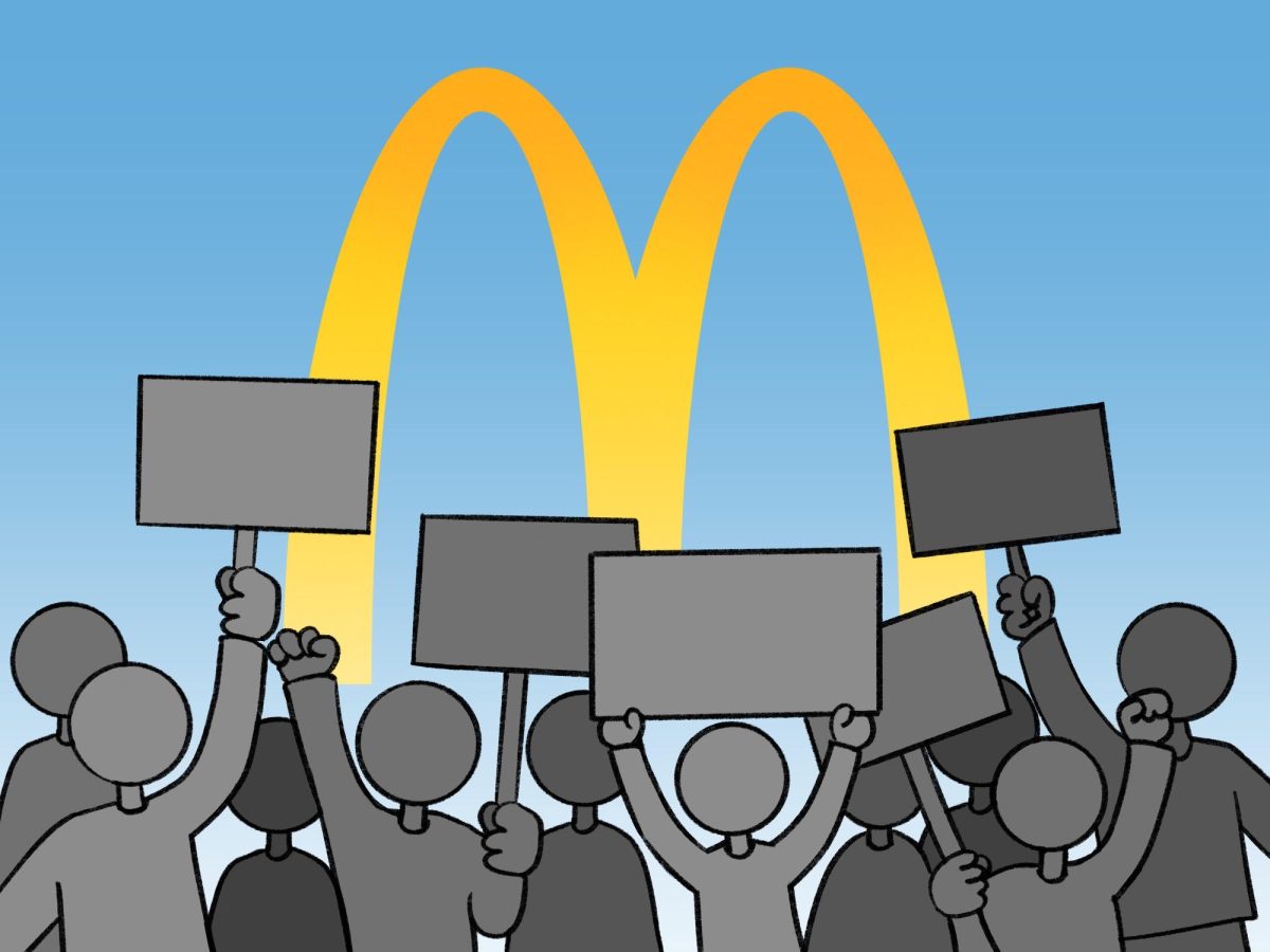 Protesters+outside+of+McDonalds
