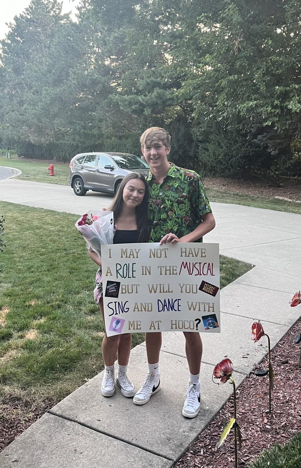 Andrew Petersen asks Annina Garro to Homecoming. 