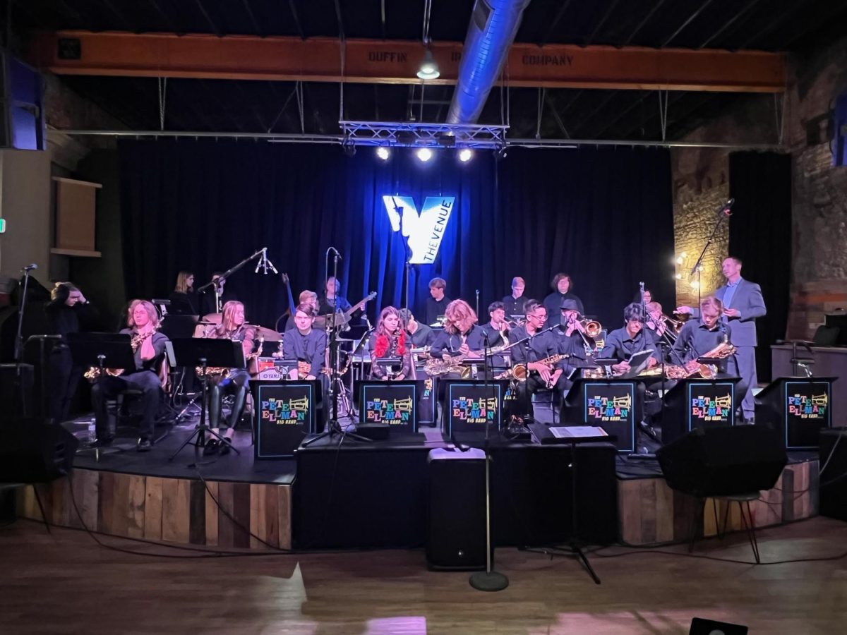 The Hinsdale South Jazz Band performing at The Venue