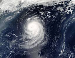 A bird's eye view of the massive hurricane Helene