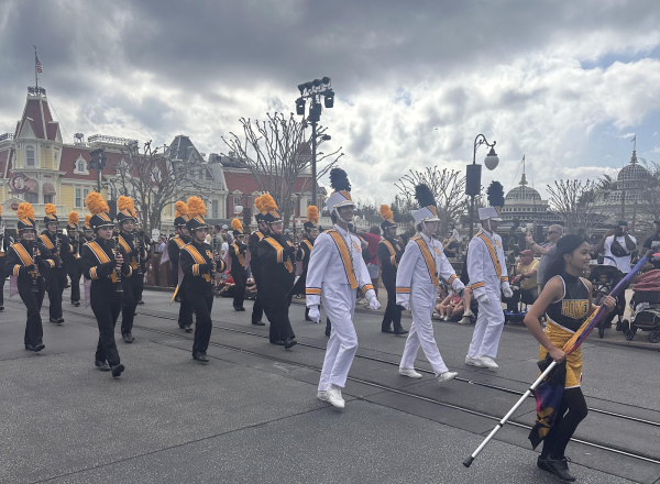 Band marches at Disney World